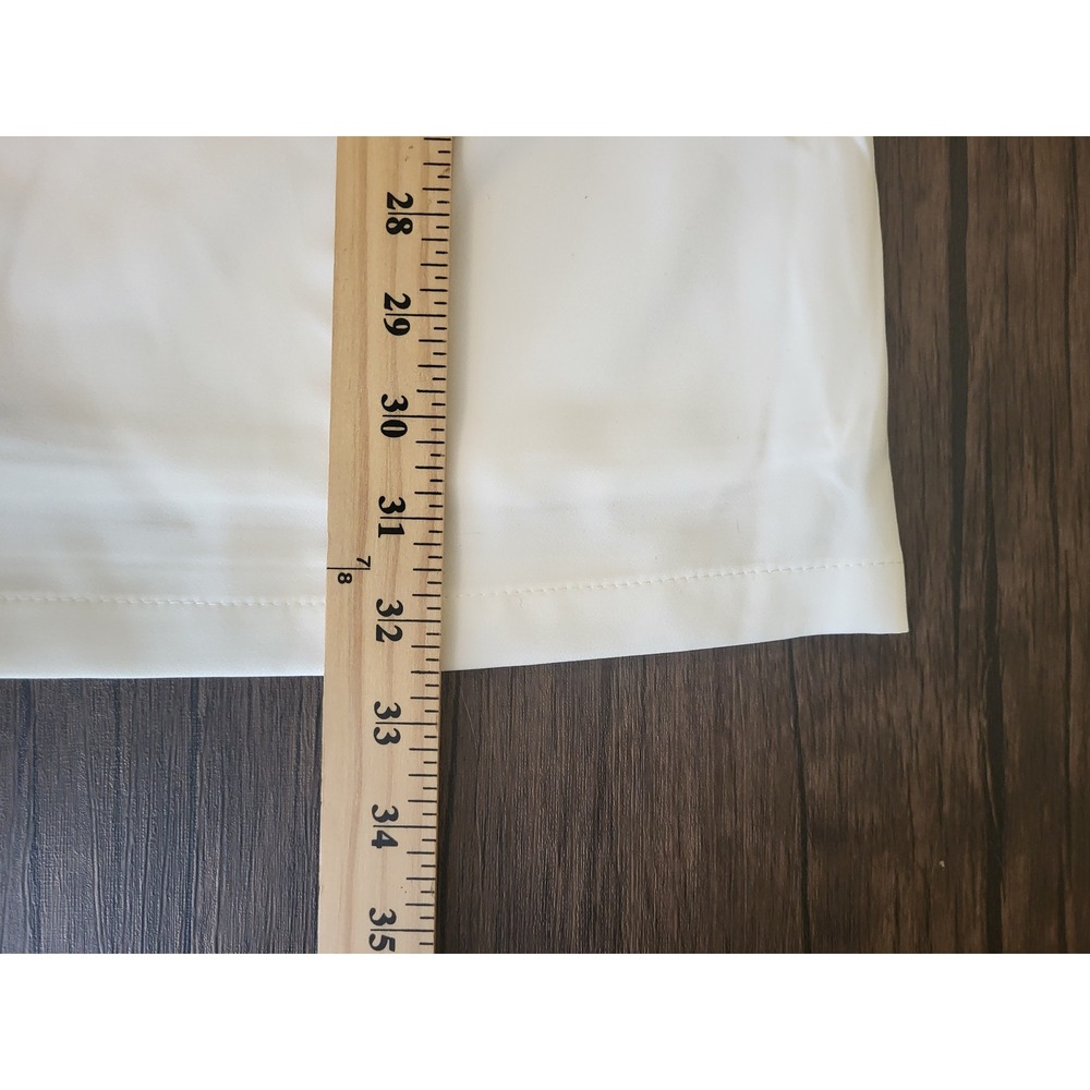 Lulus White Short Sleeve Shift Dress Crew‎ Neck Gold Back Zip Small NWT - Picture 8 of 8